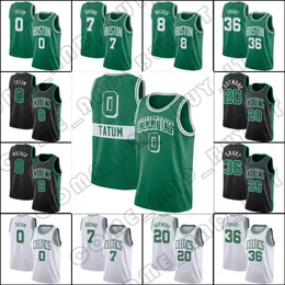 ''NBA''JerseysJayson 0 Tatum Basketball Jersey 33 Bird Marcus 36 Smart Jaylen 7 Brown 75th Anniversary 2022 City Uniform