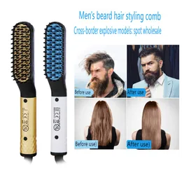 Hair Straighteners Hair Comb Brush Beard Straightener Multifunctional Hair Straightening Comb Hair Curler Quick Beard Hair Styler Styling Tools 230609