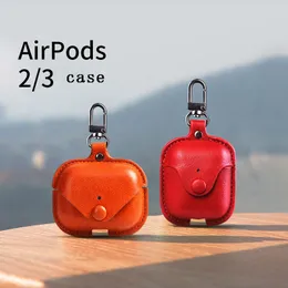 Pro 2 Luxury Soft For Apple Airpods Case 3 Accessories Leather Case For AirPods 2 pro Earphone 3 Black Cover With Keychain