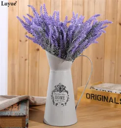 Luyue 6pcslot Romantic Artificial Lavender Flower Wedding Flowers Simulation Flowers Girl Gift Home Party Garden Decorative5656779