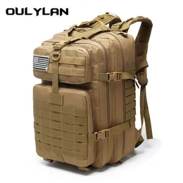 Açık çantalar molle backpack spor çok işlevli erkek kadın backpacks portatif çanta taktik su geçirmez her iki omuz da unisex 230608