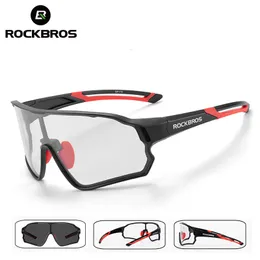 Outdoor-Brillen ROCKBROS Pochromic Fahrradbrille Fahrrad UV400 Sport-Sonnenbrille für Männer Frauen Anti-Leicht-Wandern Radfahren Brille 230608