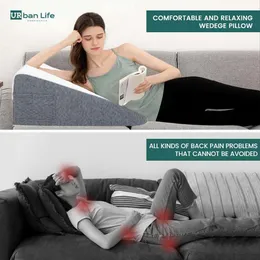 COSTWAY Cuscino Per Gambe, Cuscino A Cuneo Di Memory Foam, Con Rivestimento Traspirante Smontabile Cuneo In Schiuma Per Dormire Dopo Un Intervento Chirurgico Gravidanza E Lesione 42080599