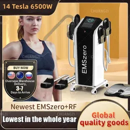 2024 NY EMSZERO RF Equipment Neo EMS 14 Tesla 6500W Muskelstimulator Maskin Handtagande smärtfri kroppsbantningsbyggnad för salong