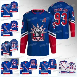 New York''Rangers''Mika Zibanejad 2022-23 Reverse Retro Jersey Igor Shesterkin Jacob Trouba Ryan Lindgren Adam Fox Kaapo Kakko Artemi P