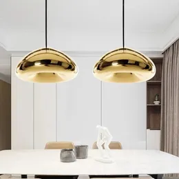 Pendelleuchten Nordic Postmodern Golden Chrome Rose Gold Glas LED Deckenleuchter Hängeleuchte Wohnzimmer Esszimmer Dekor