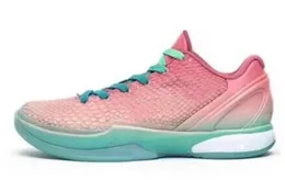 2023 баскетбольные туфли Zoom Black Mamba 6 Protro Pink Reverse Grinch Высококачественный ko Be Be 6s Bright Crimson Electric Green Женщины спортивные туфли с размером коробки 7-12