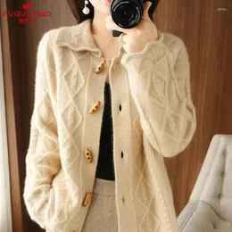 Women's Knits Woman Knitted Sweater Cardigans Autumn Female Casual Long Sleeve Tops Coats Ladies Coat Thin Fashion G339