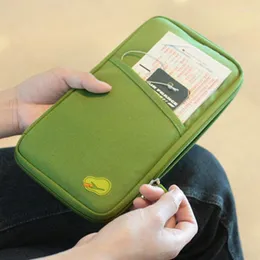 حاملي البطاقات حزمة متعددة الوظائف حقيبة يد لسفر جواز السفر منظم الرجال والنساء حقيبة تخزين حامل الهوية