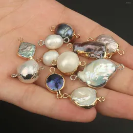 Charms 1st Natural Freshwater Pearl Högkvalitativa pärlor Pendant för smycken som gör DIY -armbandhalsband Tillbehör Tillbehör