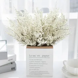 Flores decorativas artificiais respiração do bebê Gypsophila buquê lavanda festa de casamento faça você mesmo Natal artesanato guirlanda acessórios para decoração de casa