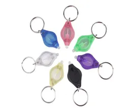 Small Gift Fashion Key Ring Mini Flashlights Cheap UV Money Detector LED Keychain Light Multicolor DH01543251608