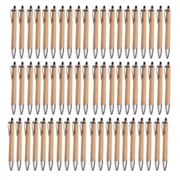 Ballpoint Pens Pen Sets MiscQuantities Bamboo Wood Writing Instrument60 Set 230608