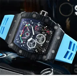 Fashion designer watch for men skeleton women watches high end perfect originality reloj leisure multicolor silicone strap luxury watch business style xb11 C23