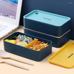 Dinnerware Sets Special Lunch Box For Microwave Oven Female Student Office Worker Japanese-style Picnic With Lid Can Be Heated