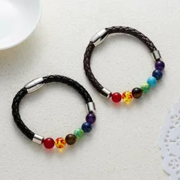 Bangle 2023 Eight Planets Bead Bracelet Men Stone Universe Yoga Solar Chakra For Women Jewelry Gifts