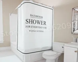 Modern Black White Bath Bathroom Curtain Bathroom Shower For Everyday Use Shower Curtain Set Nordic Waterproof 180x180cm3804094