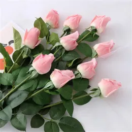 Rosa Rosas Artificiais Simulação de Flores Decorações de Casa para Casamento e Dia dos Namorados