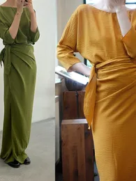 Casual Kleider Damen V-ausschnitt Spitze-Up Unregelmäßigen Kleid Mode Vorne Und Hinten Tragen Frauen Bodenlangen 2023 Sommer Elegante weibliche Robe