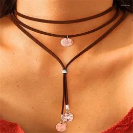 Kedjor bohemisk vintage punk gotisk mjuk svart sammet choker halsband för kvinnor flicka hals smycken colar feminino accessoires dz472