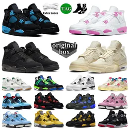 Mens Womens Basketball Shoes Pine Green Military Black Cat Doernbecher 4s Bred IV Pink Off White Sail Blue Thunder【code ：L】Sneakers Trainers With Box Big Size 13