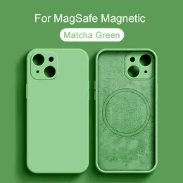 For Magsafe Magnetic Wireless Luxury Silicone Case For iPhone14 13 12 11 ProMax Soft Bumper Shockproof Cover