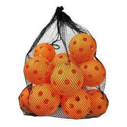 Tennis Rackets 12pcs Outdoor Pickleball Balls 26 Holes For Sport HighVis Optic Pickleballs USAPA Standard Training Picklball 230608