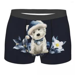 Underpants Custom Cute West Highland White Terrier Dog Underwear Men Stretch Westie Puppy Boxer Briefs