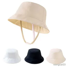 Caps Hats Solid Color Baby Bucket Hat Spring Summer Soft Children Girl Boy Sun Hat Outdoor Casual Toddler Fisherman Cap