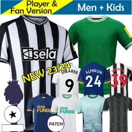 23/24 Newcastles Soccer Jerseys Kids Kit 2023 2024 United Football Shirt Training målvakt Hem Away Third Set Fan Player Version Bruno G. Wilson Saint Maximin Isak