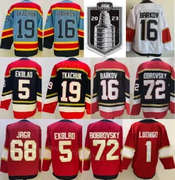 맞춤형 남자 Floridapanthersfinals Hockey 16 Aleksander Barkov Jerseys 19 Matthew Tkachuk 72 Sergei Bobrovsky 5 Ekblad Jaromir Jagr Roberto Luongo