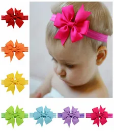 Baby Girls Big Bow Tie Headbands Solid Elastic Hairband Baby Infant Toddler Pography Props Accessories Boutique 044278398