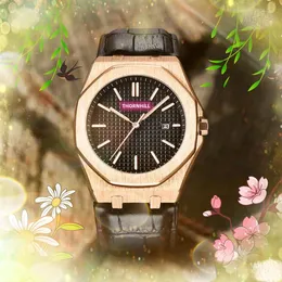 Unique Selling big dial watches men stainless steel rubber band imported quartz movement clock fashion high-end super bright waterproof rose gold silver watch gifts