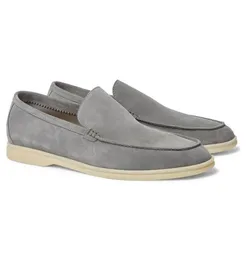 Bests quality LP mokasyny letnie spacery męskie buty casualowe loropiana zamszowe ręcznie robione sneakersy slip light comforal buty do chodzenia na świeżym powietrzu 38-46 Pudełko i torebka