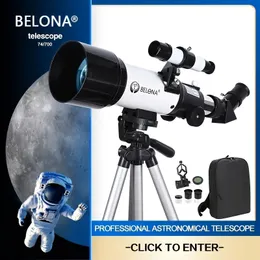 70400 HD Professional Astronomical Telescope With Tripod Monocular Moon Bird Watching Kids Gift Match Phone Adapter Finder Scope