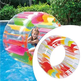 Pool Accessories Inflatable Water Wheel Roller Float 36inch Giant Roll Ball For Kids Swimming Pool Toys Grass Crawling Roller Toy 230608