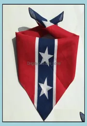 Party Favor Event Supplies Festive Home Garden 55 55Cm Confederate Rebel Flag Bandanas Flags Print Bandana For Adt Headbands Tw3228698