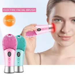 Cleaning Tools Accessories Electric Cleanser Silicone Cleansing Brush Face Pore Deep Blackhead Washing Makeup Remover Foaming Sonic Massager 230608