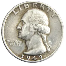 USA 1943 P/D/S Washington Quarter Dollars Silver Plated Copy Coin
