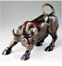 Details about Big Wall Street Bronze Fierce Bull OX Statue 07146662