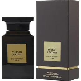 Designer 100 ml Tuscan Leather Parfym Eau de Toilette Varaktande Fragrance Kvinnlig parfym unisex parfym original högkvalitativ kroppsspray