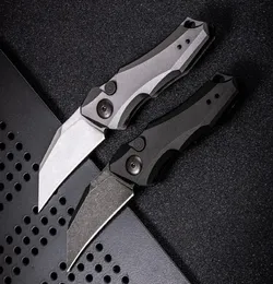 High Quality KS 7350 Automatic Tactical Folding Knife 9Cr18Mov BlackWhite Stone Wash Blade 6061T6 Handle EDC Pocket Knives With 7961625