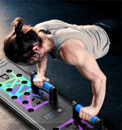 Push-ups står 88 cm räkning vikning push up board multifunktionell träning buk muskelförbättring gym sport bärbar fitnessutrustning 230608