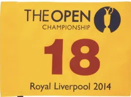 2014年148日イギリスの17thホールセントアンドリュースマスターズオープンゴルフピンフラグ