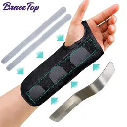 Sweatband BraceTop Wrist Brace for Carpal Tunnel Adjustable Support with Splints Compression Hand Injuries Pain 230609