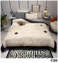 Letter Designer 4pcs Duvet Cover Bedding Sets Cotton King Size European Pillow Cover Bed Sheet Comforter Covers9053653