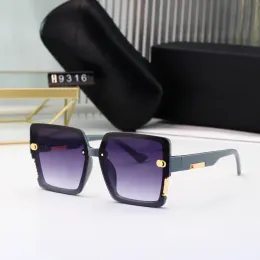 BAEF18 مصمم أزياء طراز شمسي عالي الجودة أبيض 2023 نظارة شمسية سوداء لافاة النساء رجال النظارات النسائية شمس الزجاج UV400 للجنسين مع صندوق