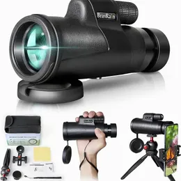 12x50 adult monocular binoculars children friends-high power high definition monocular smartphone with phone adapter