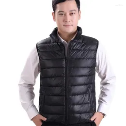 Men's Vests Male Thick Down Vest Doudoune Abajo Chaqueta Waistcoat Man Warm Bas Gilet Chaleco