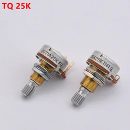 1 bit TQ A25K mässingsaxelpotentiometer (POT) för elgitarrbas aktiv pickup